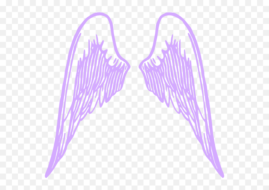 Purple Angel Wings Clip Art At Clker - Transparent Transparent Background Clip Art Angel Wings Emoji,Angel Wings Clipart