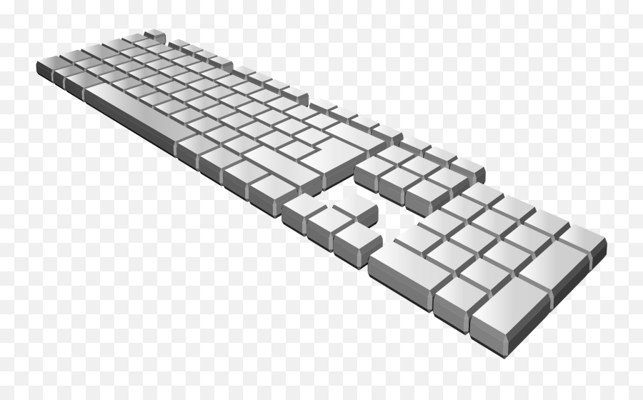 Clipart Of Computer Keyboard Free Image - Keyboard Vector In Perspective Emoji,Keyboard Clipart