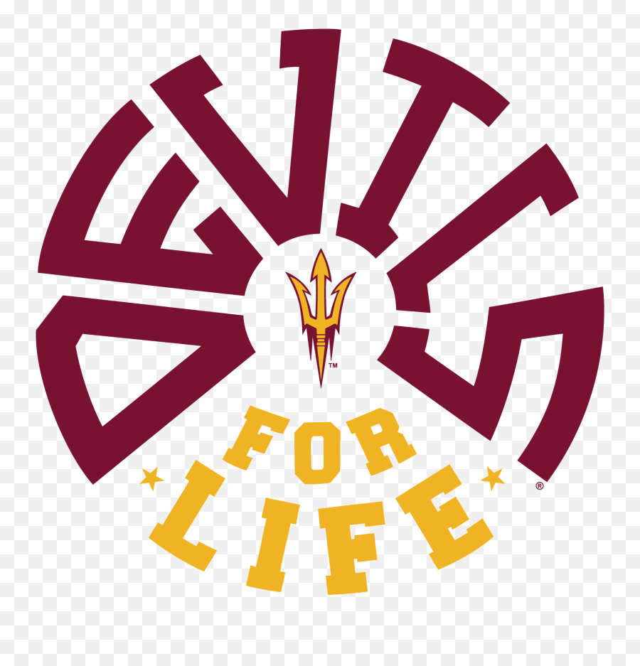 Download Devils For Life T Shirt Charcoal - Arizona State Language Emoji,Arizona State University Logo