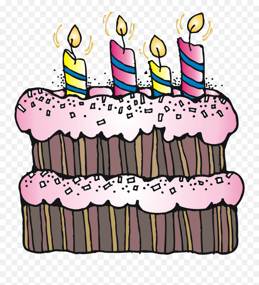 Clipart Church Bake Sale - 4th Birthday Cake Clipart 4th Birthday Cake Clipart Emoji,Birthday Cake Clipart