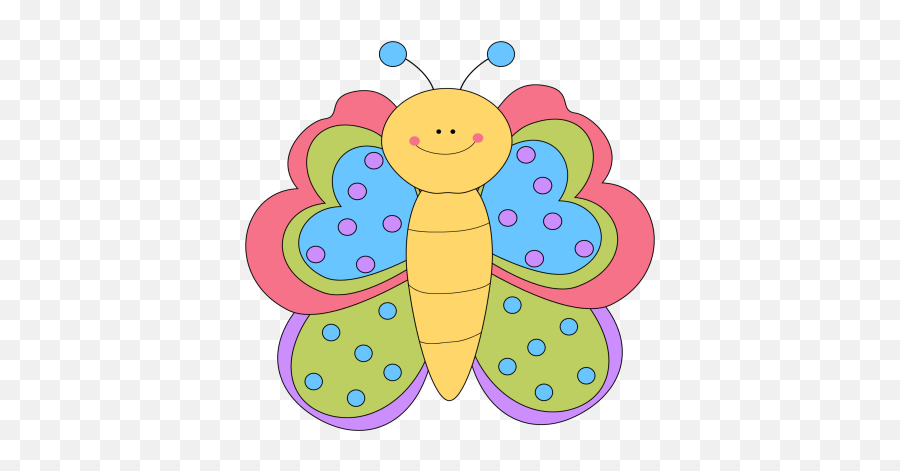 Pretty Butterfly Clip Art - Cute Butterfly Clipart Emoji,Cute Clipart
