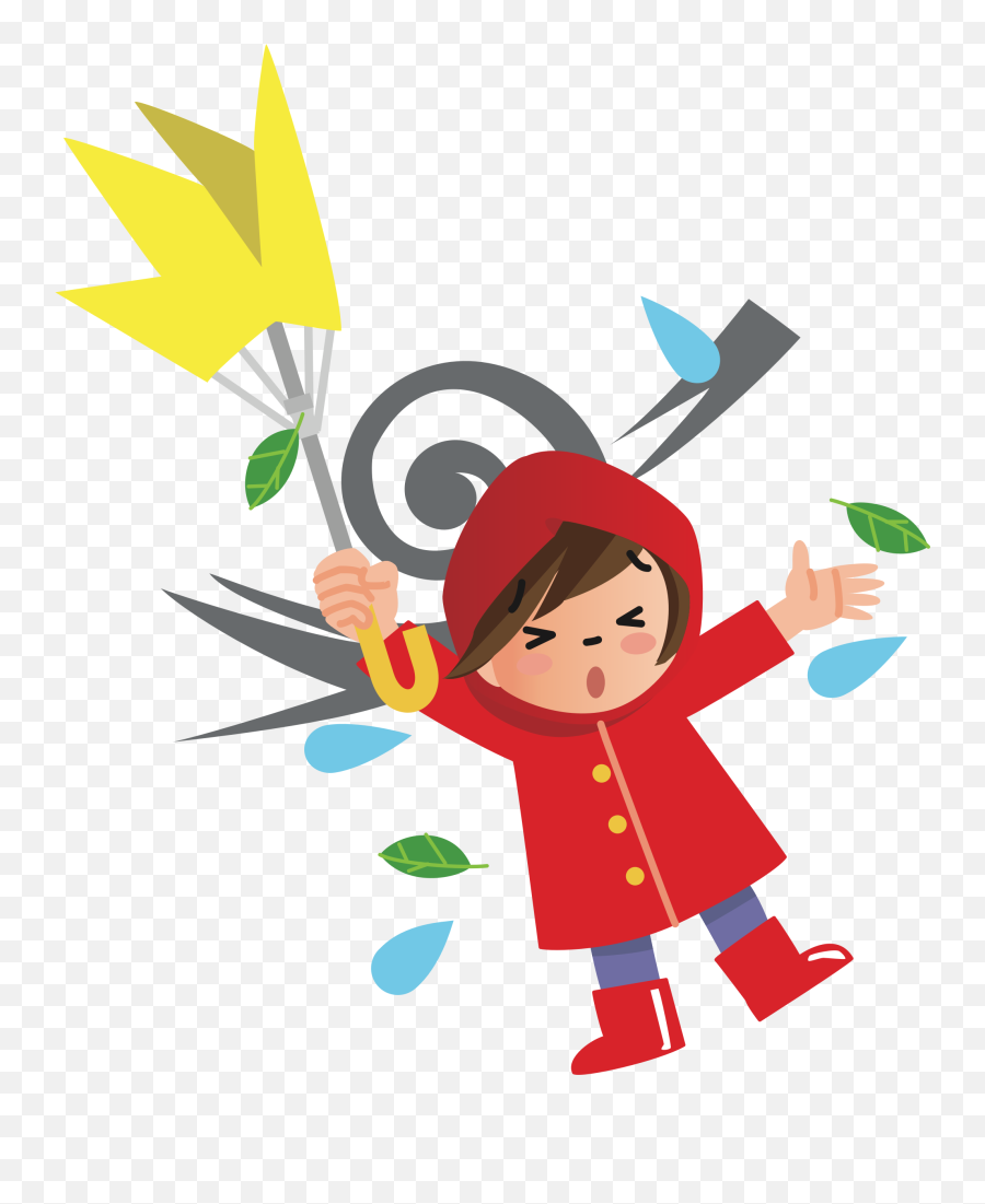 Happy Clipart Wind Picture - Windy Day Clipart Png Emoji,Wind Clipart