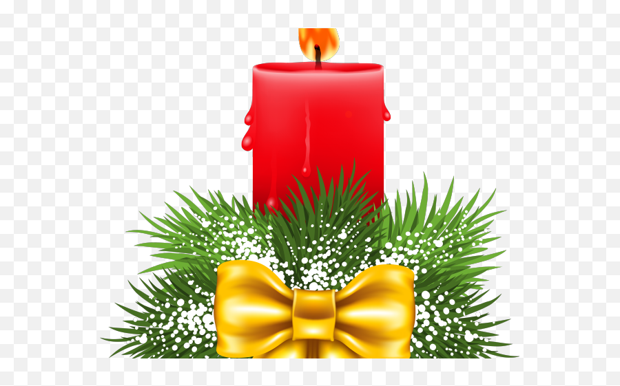 Free Christmas Candle Clip Art - Christmas Candle Leace Clip Art Emoji,Candle Clipart