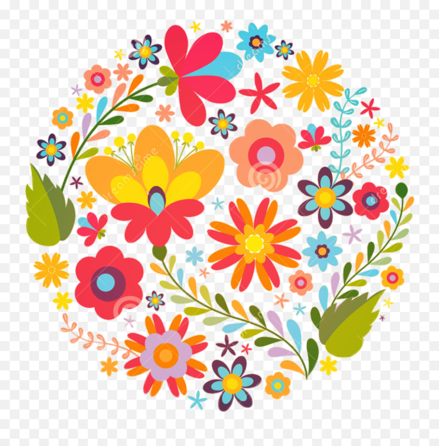 Mexican Flowers Vector - Mexican Flower Free Download Emoji,Mexican Flowers Png