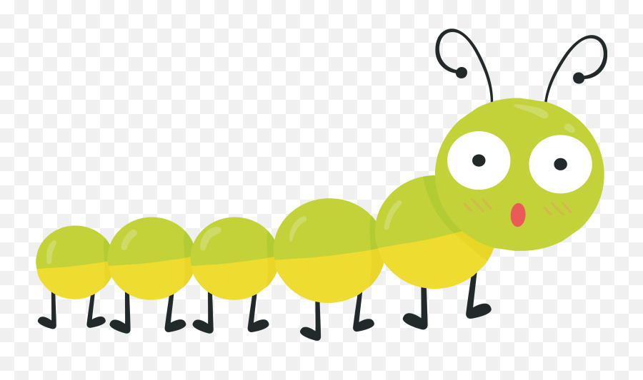 Caterpillar Clipart Spring Caterpillar Spring Transparent - Transparent Caterpillar Cartoon Png Emoji,Caterpillar Clipart