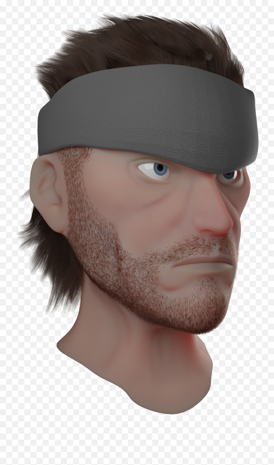 Solid Snake Bust By Mariosonic500 On Newgrounds - For Adult Emoji,Solid Snake Transparent