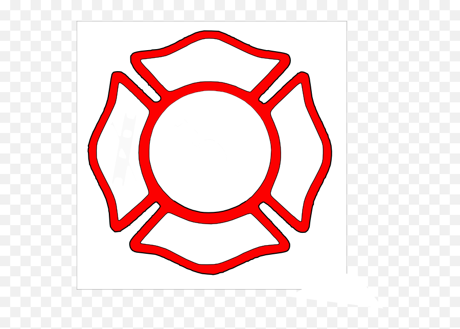 19 Firefighter Badge Graphic Black And - Maltese Cross Emoji,Firefighter Logo