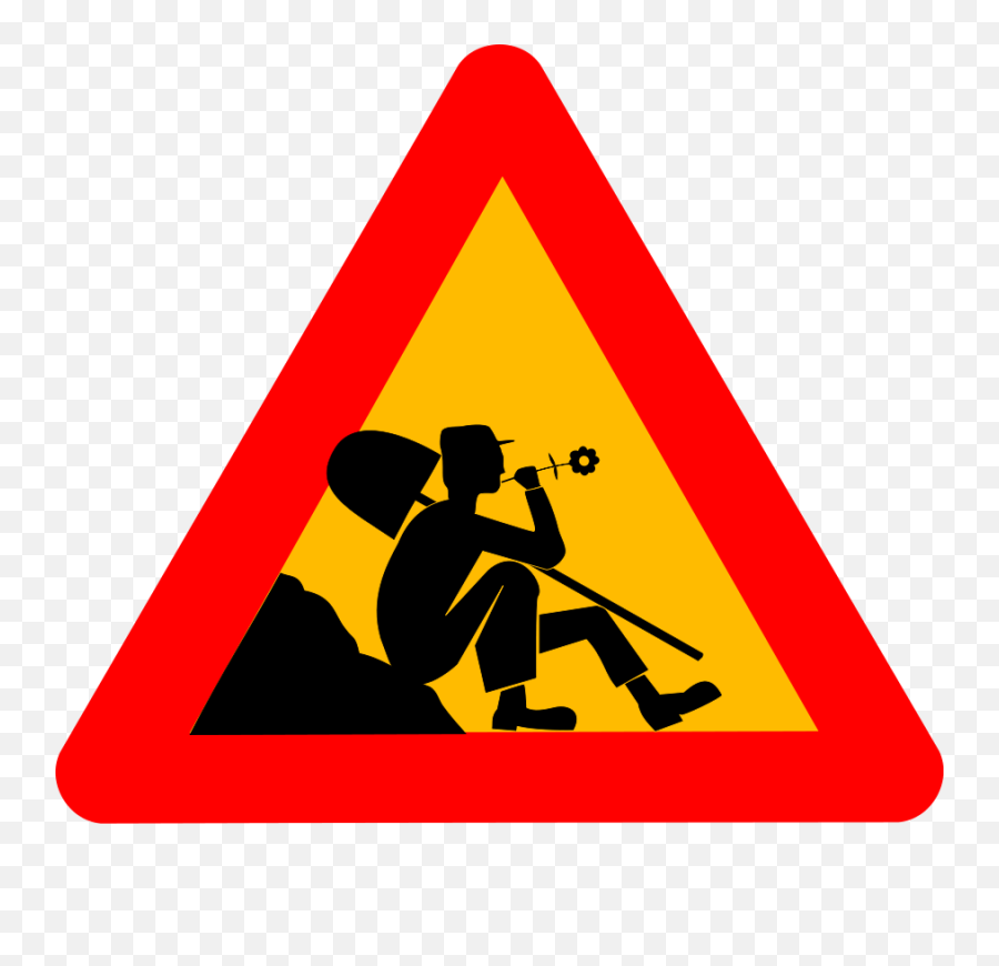 Man At Work Png Clip Art Man At Work - Panneau De Signalisation Humoristique Emoji,Work Clipart