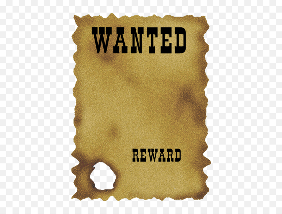 Blank Wanted Poster 2 - Most Wanted Clipart Emoji,Wanted Poster Png