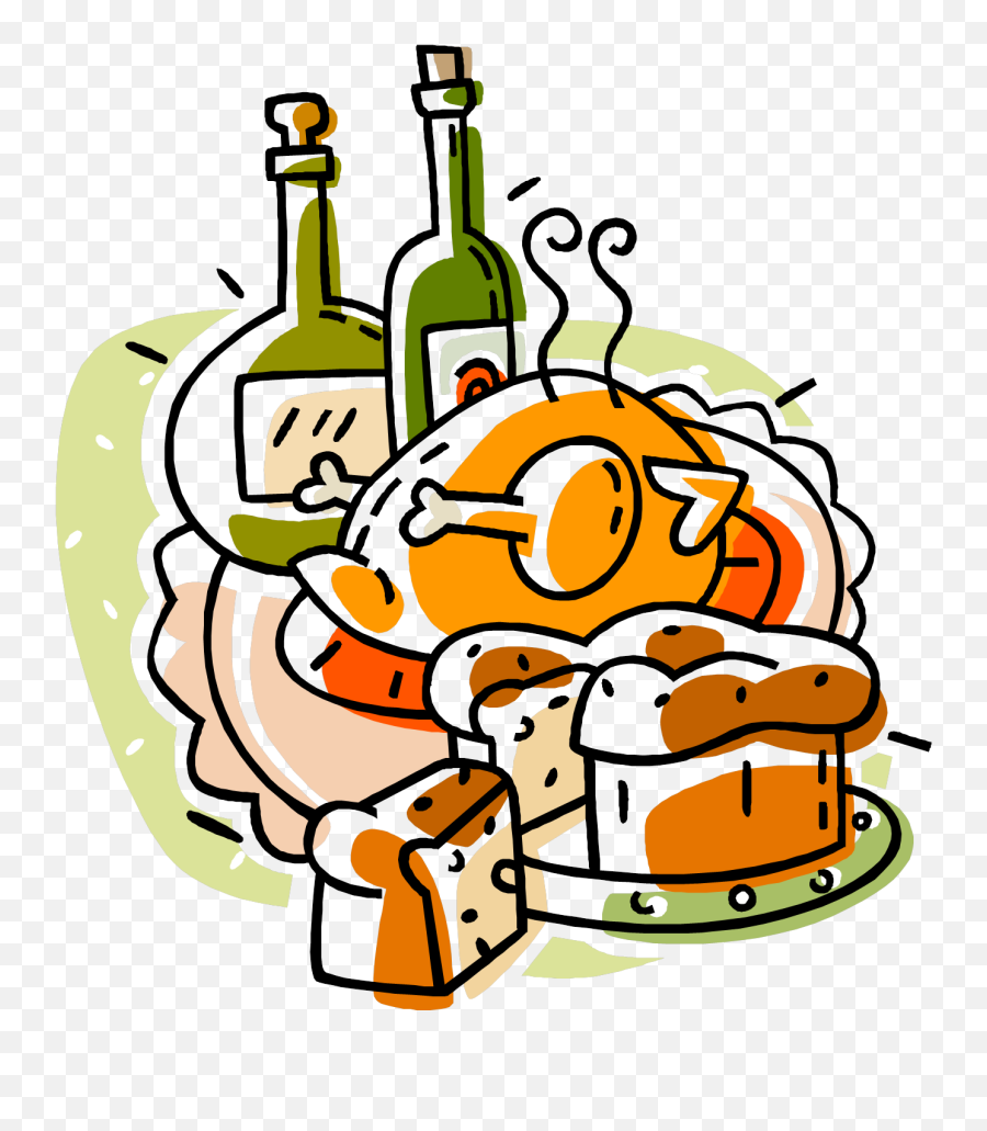 Thanksgiving Dinner Clipart - Clipart Buffet Emoji,Dinner Clipart