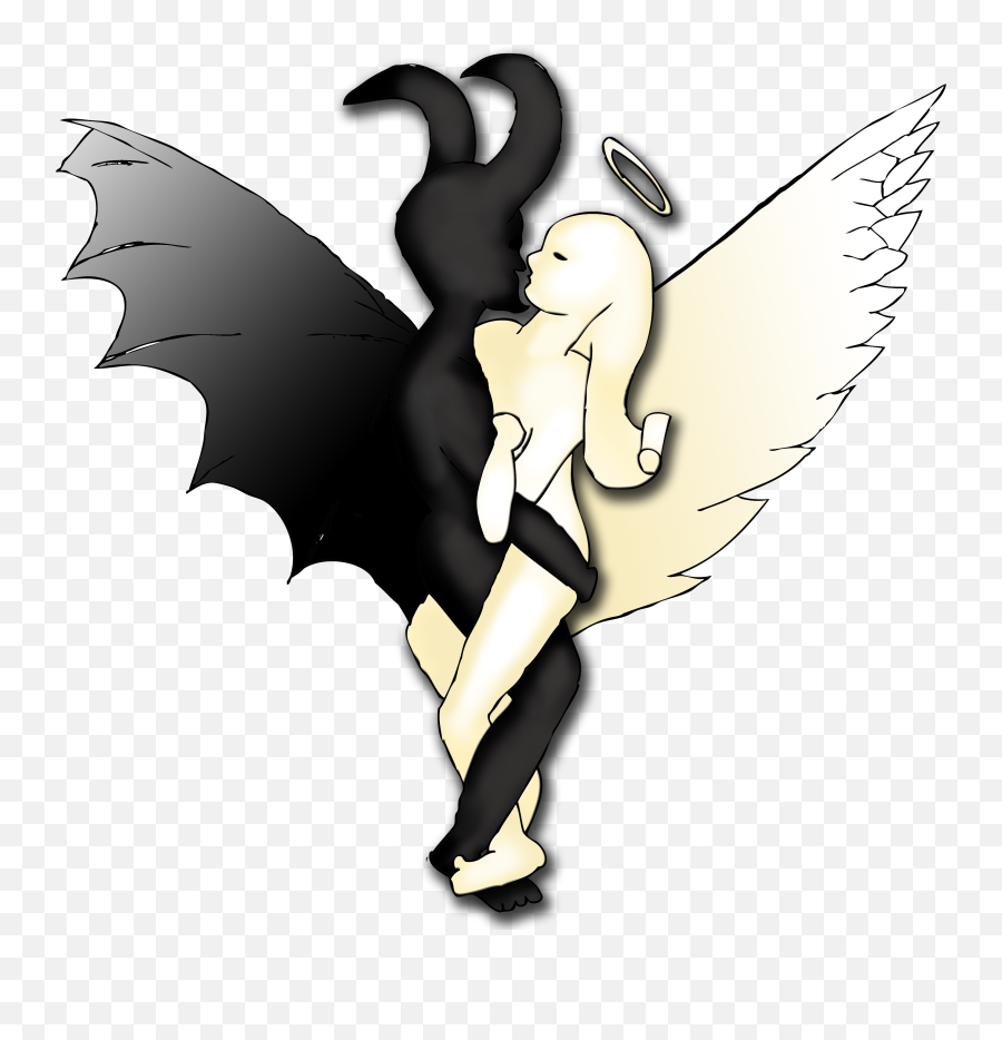 Download Hd Angel Demon Idea 1c Wings - Illustration Roblox Angel Wings Emoji,Demon Wings Png