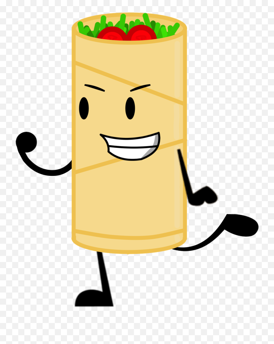 Burrito Clip Art - Cartoon Burrito Png Emoji,Cute Taco Clipart