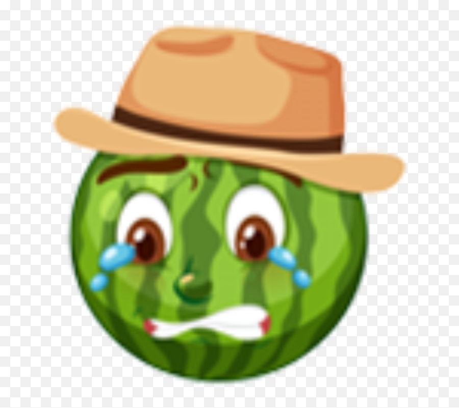 Watermelon Cry Emoji,Cowboy Emoji Transparent