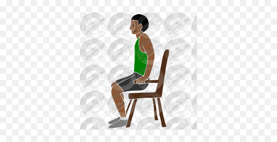 Chair Push - Ups Stencil For Classroom Therapy Use Great Emoji,Ups Clipart