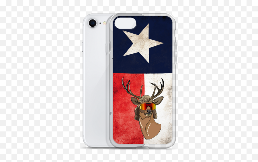 Deer Mullet Texas Flag Iphone Case U2013 The Original Deer Emoji,Texas Flag Transparent