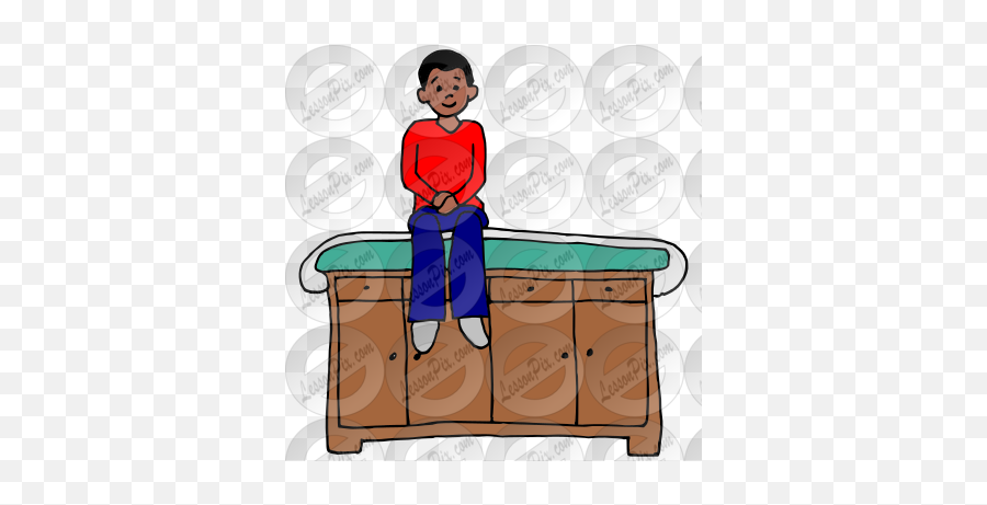 Exam Table Picture For Classroom Therapy Use - Great Exam Emoji,Kid Doctor Clipart