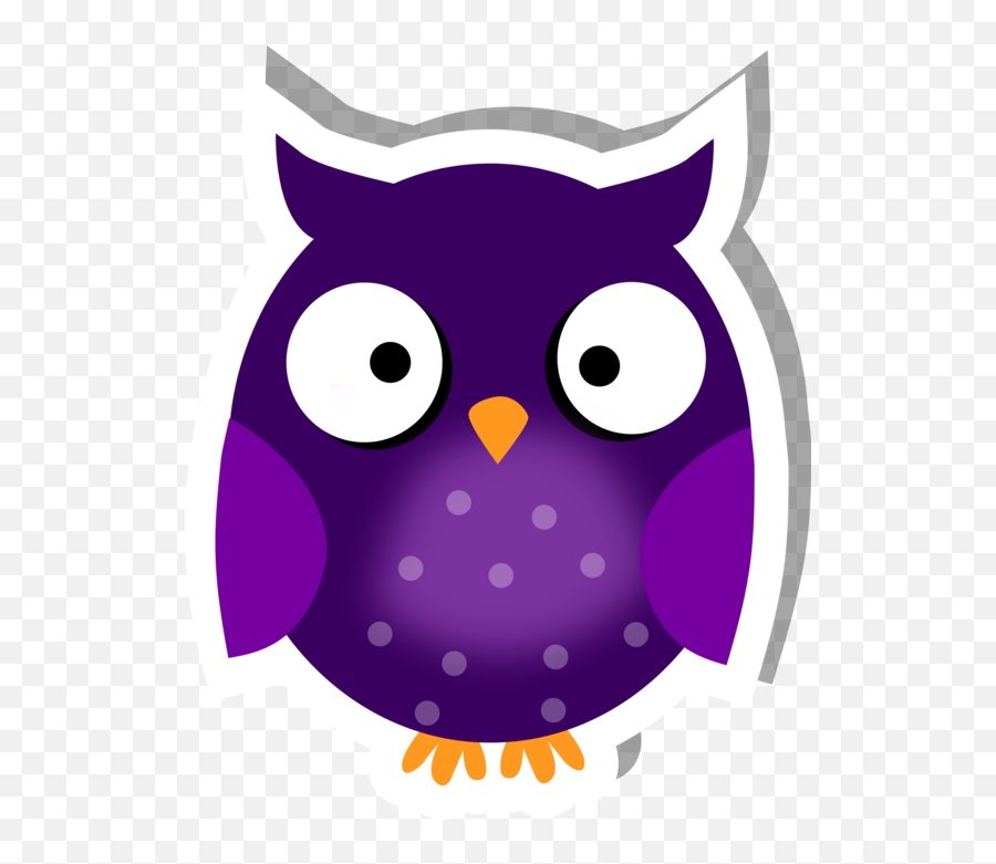 Download Cute Owl Sticker - Halloween Png Image With No Emoji,Cute Owl Halloween Clipart