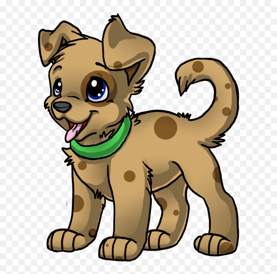 Download Cute Tan Spotted Puppy By Stormy - Tiger On Clipart Emoji,Stormy Clipart