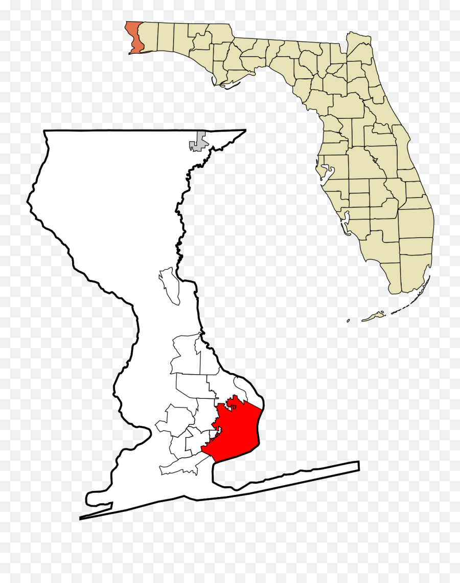 Pensacola Florida - Wikipedia Emoji,Florida State Outline Png