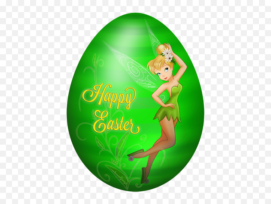 Kids Easter Egg Tinkerbell Png Clip Art Image Disney - Tinkerbell Easter Emoji,Tinkerbell Clipart