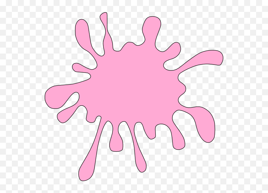 Monday Clipart Pink Monday Pink - Pink Splat Clipart Emoji,Pink Clipart