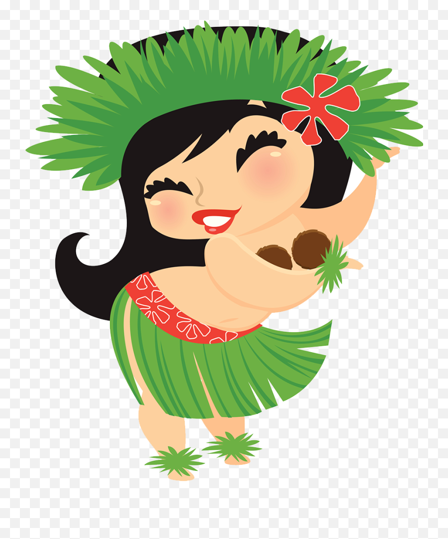 Hawaiian Clipart Tiki Head Hawaiian - Hawaiian Cartoon Png Emoji,Hawaiian Clipart