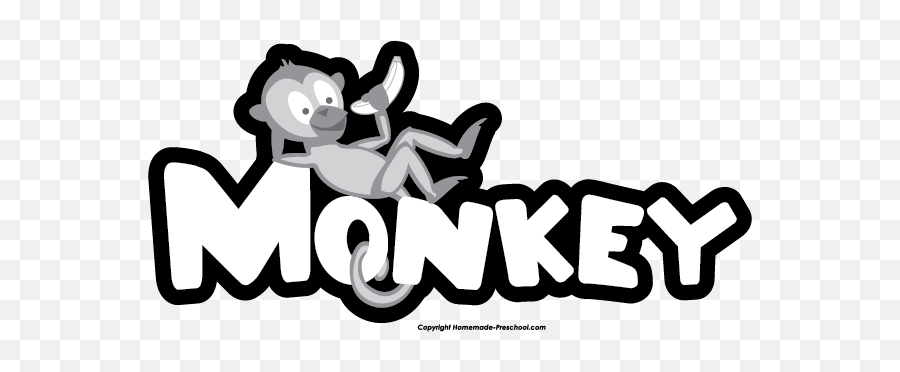 Free Monkey Clipart - Language Emoji,Monkey Clipart Black And White