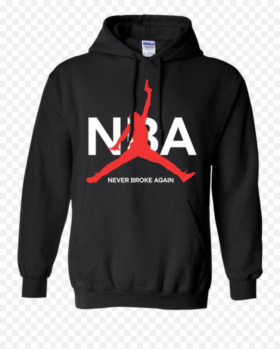 Nba Youngboy Never Broke Again Hoodie - Air Jordan Gun Logo Emoji,Nba Youngboy Logo
