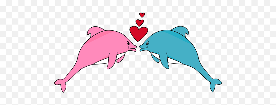 Library Of Valentines Day Clip Art Ocean Png Files - Dolphin Valentine Emoji,Ocean Clipart