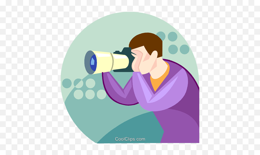 Photographer With A Zoom Lens Camera - Telescope Emoji,Zoom Clipart