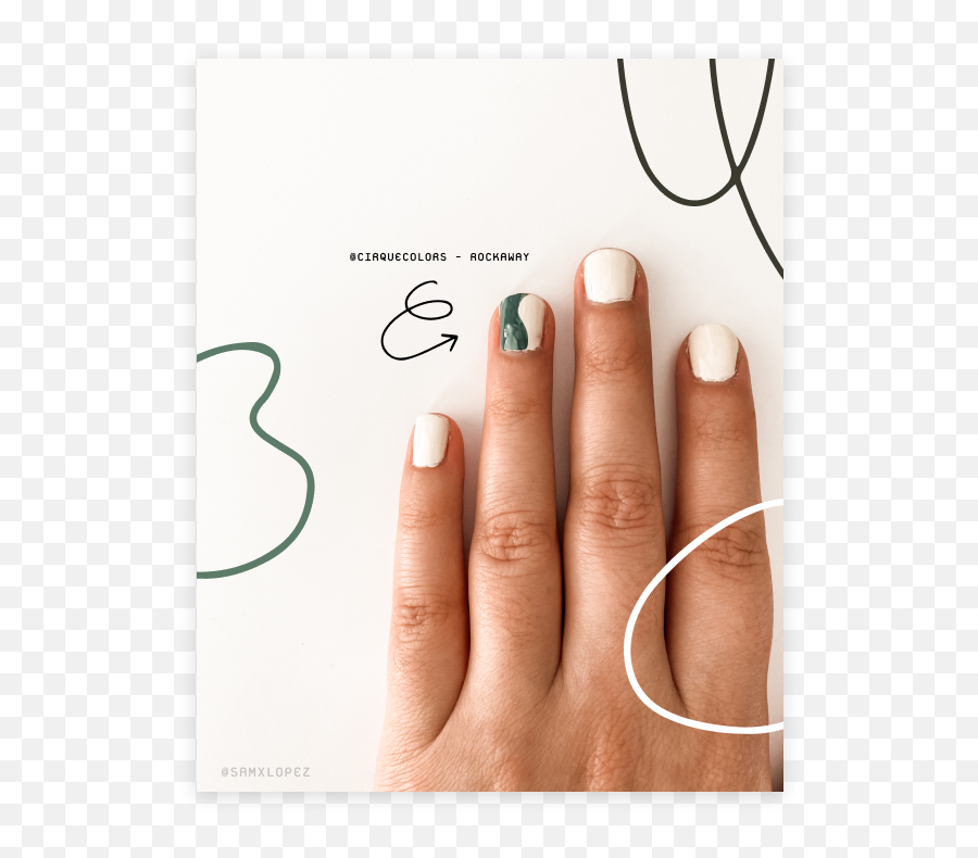 Yin Yang Nail Art Design - Gel Nails Emoji,Nail Png
