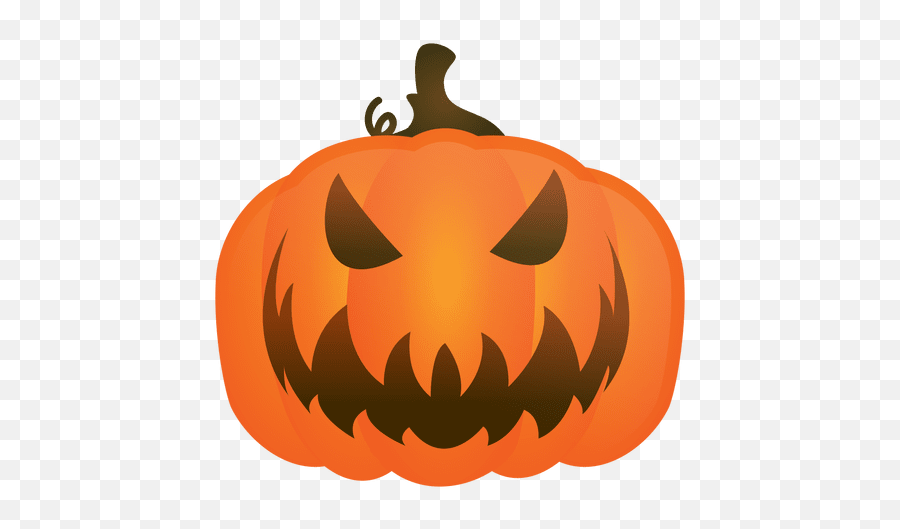 Evil Halloween Pumpkin - Jack O Lantern Clip Art Large Emoji,Halloween Transparent
