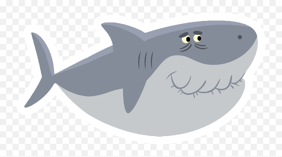 Cute Shark Png Transparent Png Png - Grandpa Shark Super Simple Emoji,Baby Shark Clipart