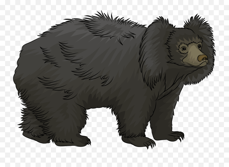 Sloth Bear Clipart - Sloth Bear Transparent Emoji,Sloth Clipart