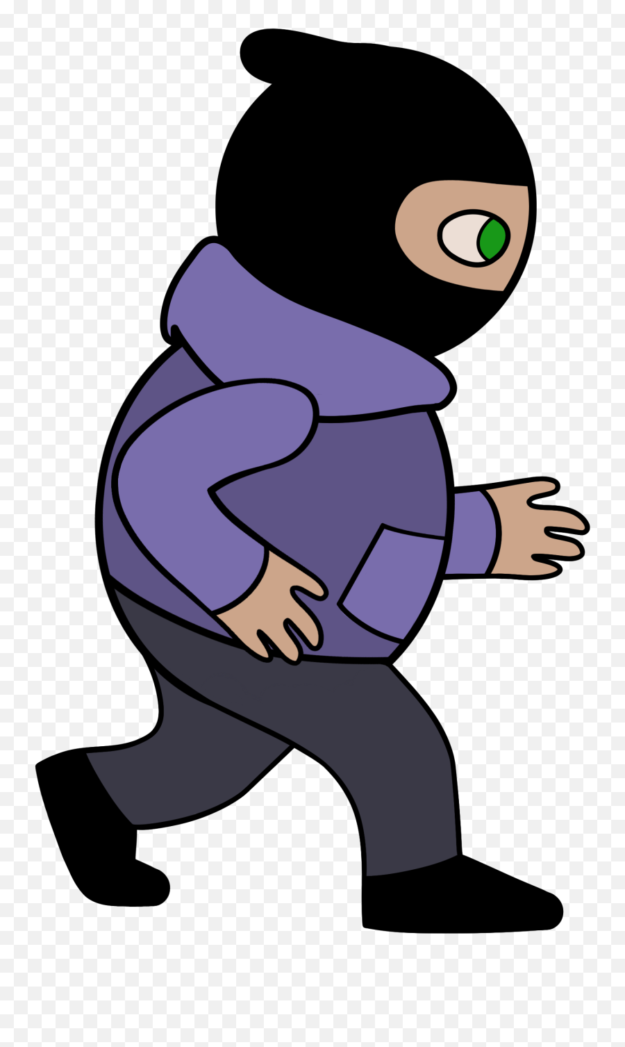 Clip Art Burglary Animated Film Gif - Transparan Animated Walking Gif Emoji,Robber Clipart