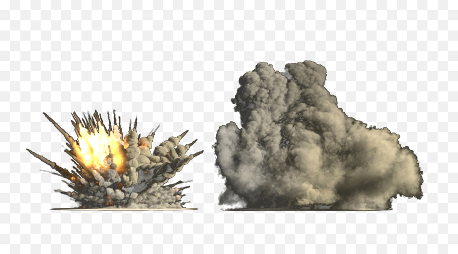 Download Explosion Flame Mushroom Cloud - Explosion Cloud Transparent Emoji,Mushroom Cloud Png
