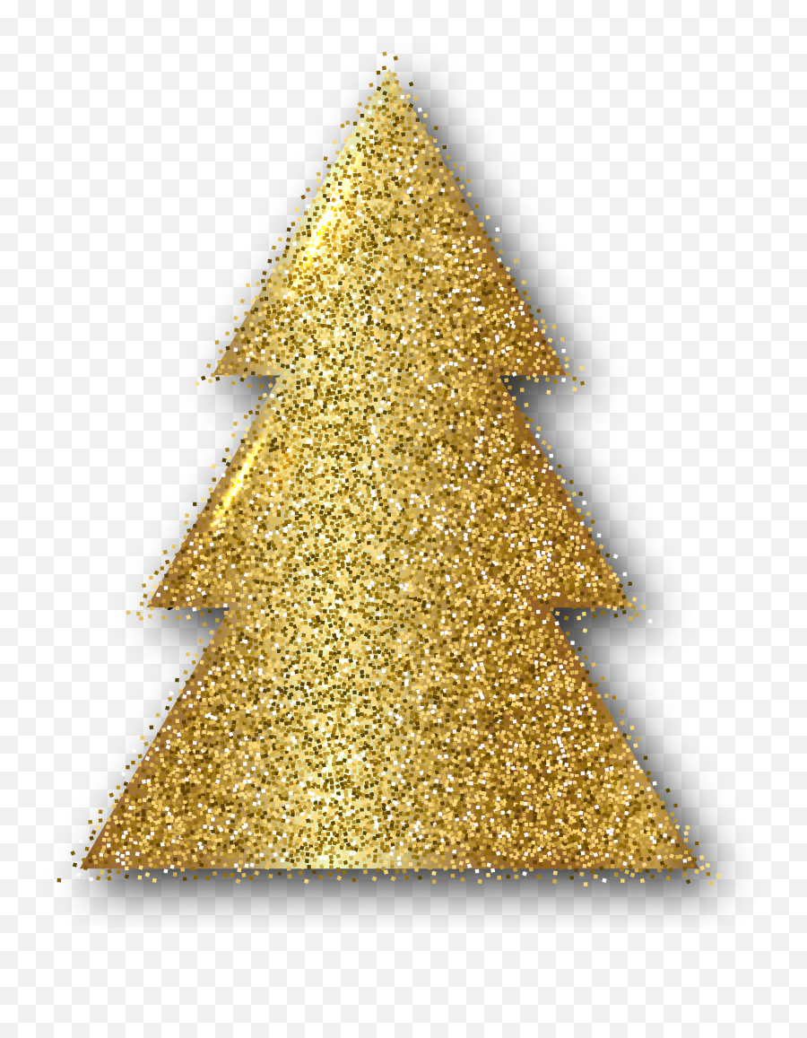 Christmas Tree Clip Art - Transparent Christmas Tree Gold Emoji,Christmas Tree Clipart
