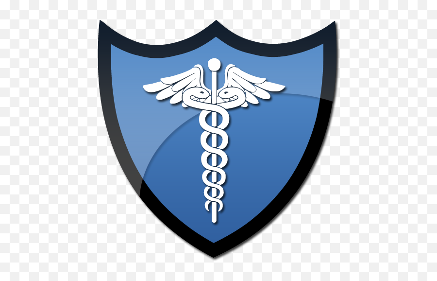 Symbol Of Caduceus On A Shield Clipart Image - Cross Sword Caduceus Shield Emoji,Shield Clipart