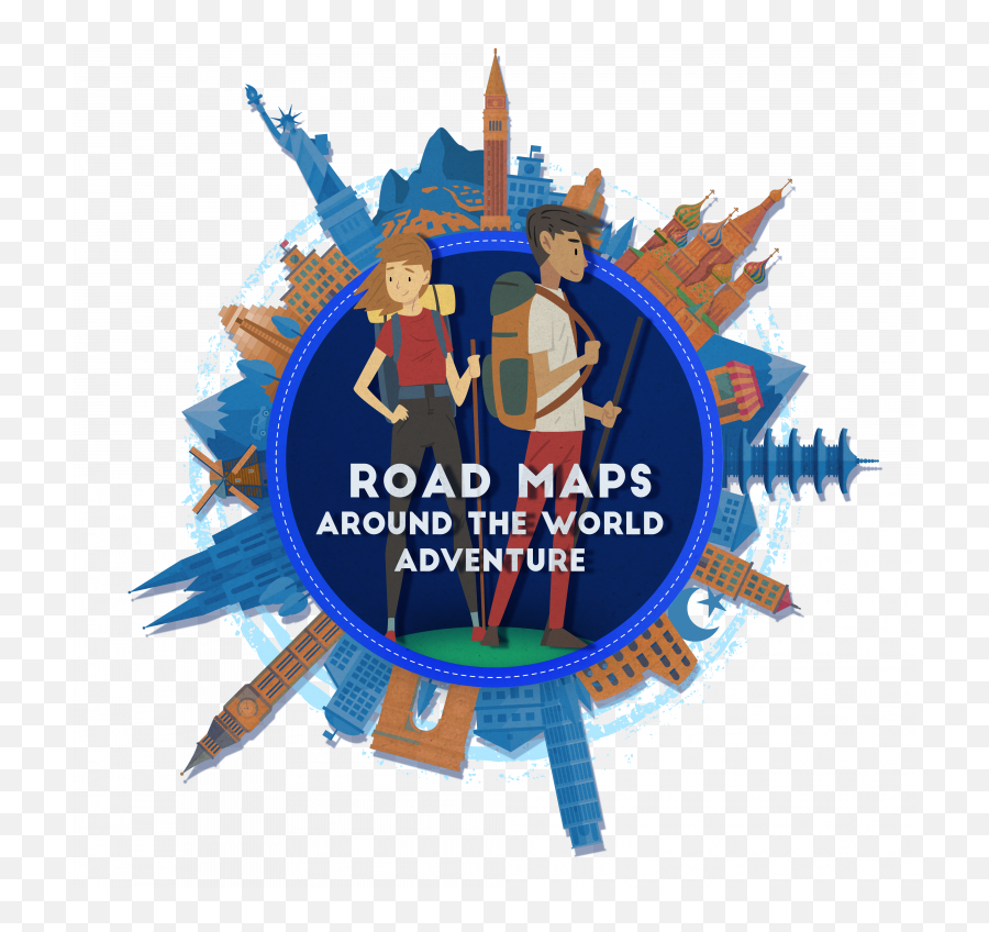 Around The World Adventure - Art Emoji,Google Maps Logo