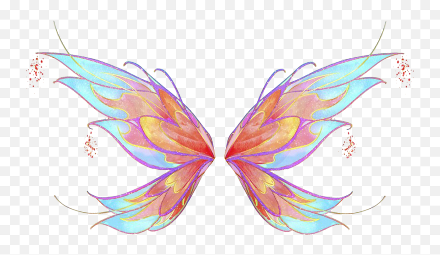 Winx Club Bloom Bloomix Wings - Transparent Rainbow Fairy Wings Emoji,Fairy Wings Clipart