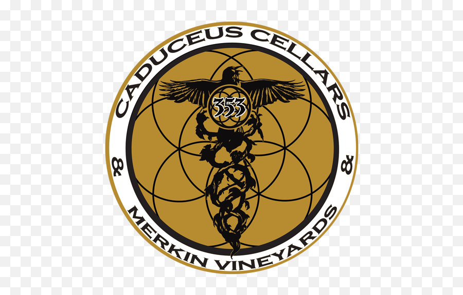 Merkin Vineyards Emoji,Caduceus Logo