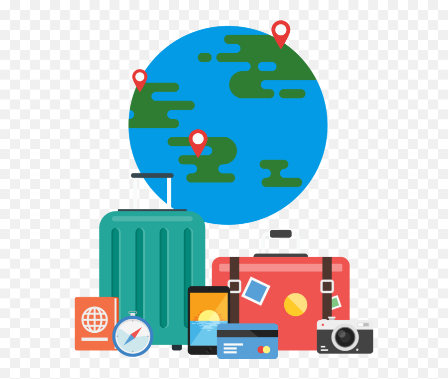 Transparent Background Luggage Clipart Emoji,Traveler Clipart