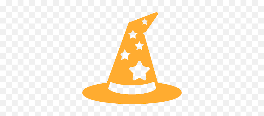 Wizard Hat Small Website - Orange Wizard Hat Clipart Emoji,Witch Hat Clipart
