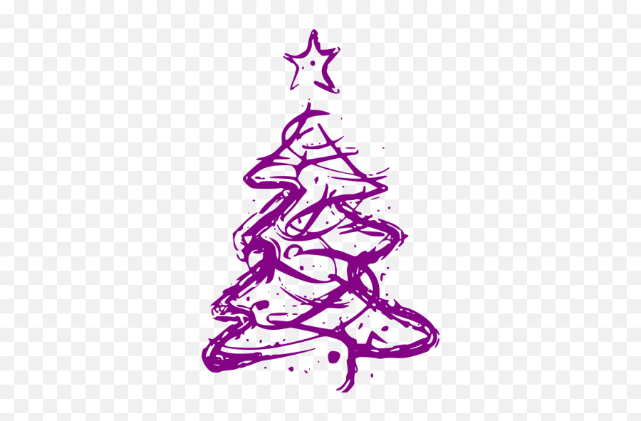 Purple Christmas 56 Icon - Free Purple Christmas Icons Emoji,Christmas Tree Gif Transparent