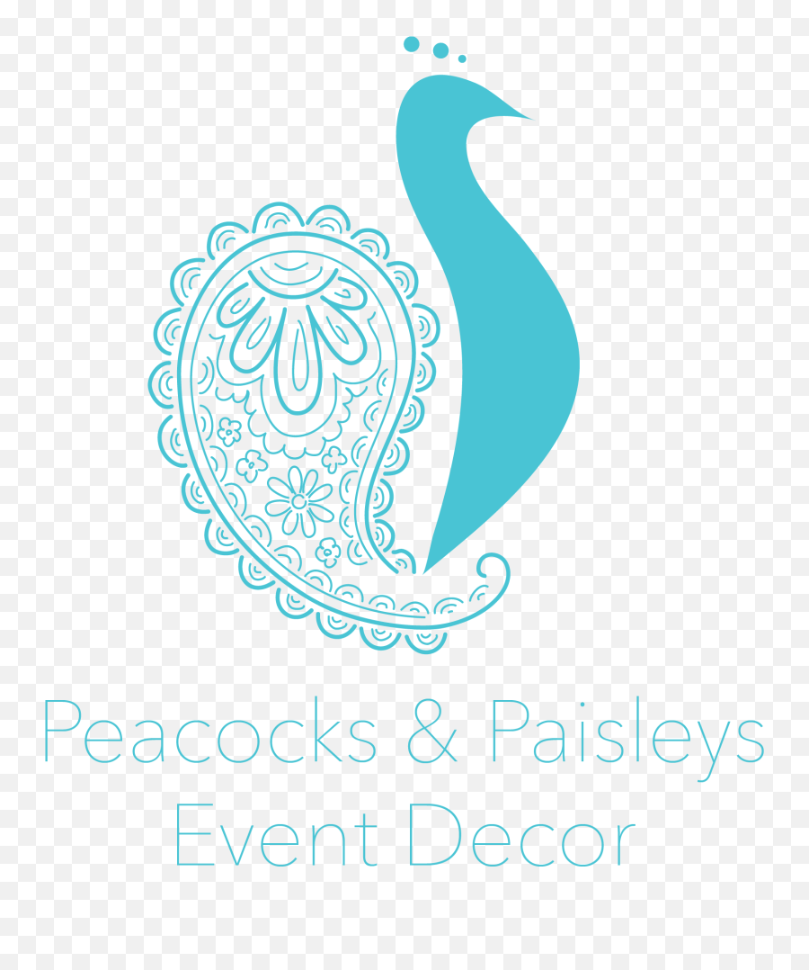 New Logo For Peacocks U0026 Paisleys Event Decor Llc Paisley Emoji,Peacock Feather Logo