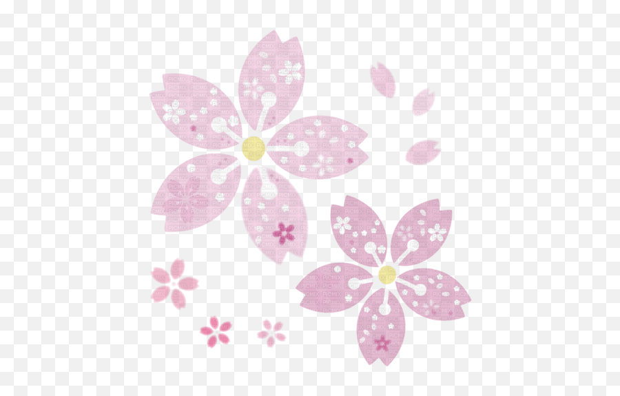 Sakura Fleur Rose Pink Flower Cherry Cerise Debutante - Picmix Emoji,Rose Silhouette Png