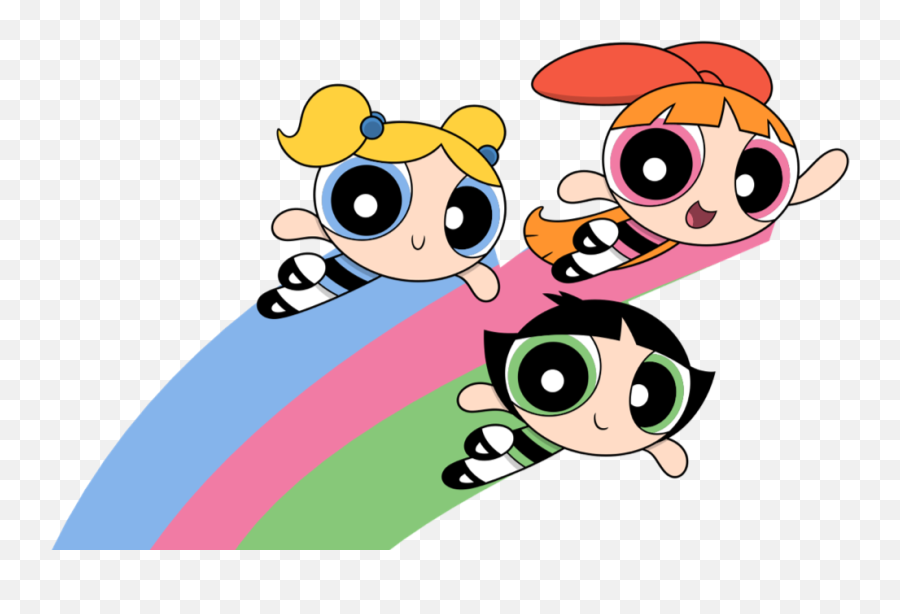 The Powerpuff Girls - Powerpuff Girls Flying Png Emoji,Powerpuff Girls Logo