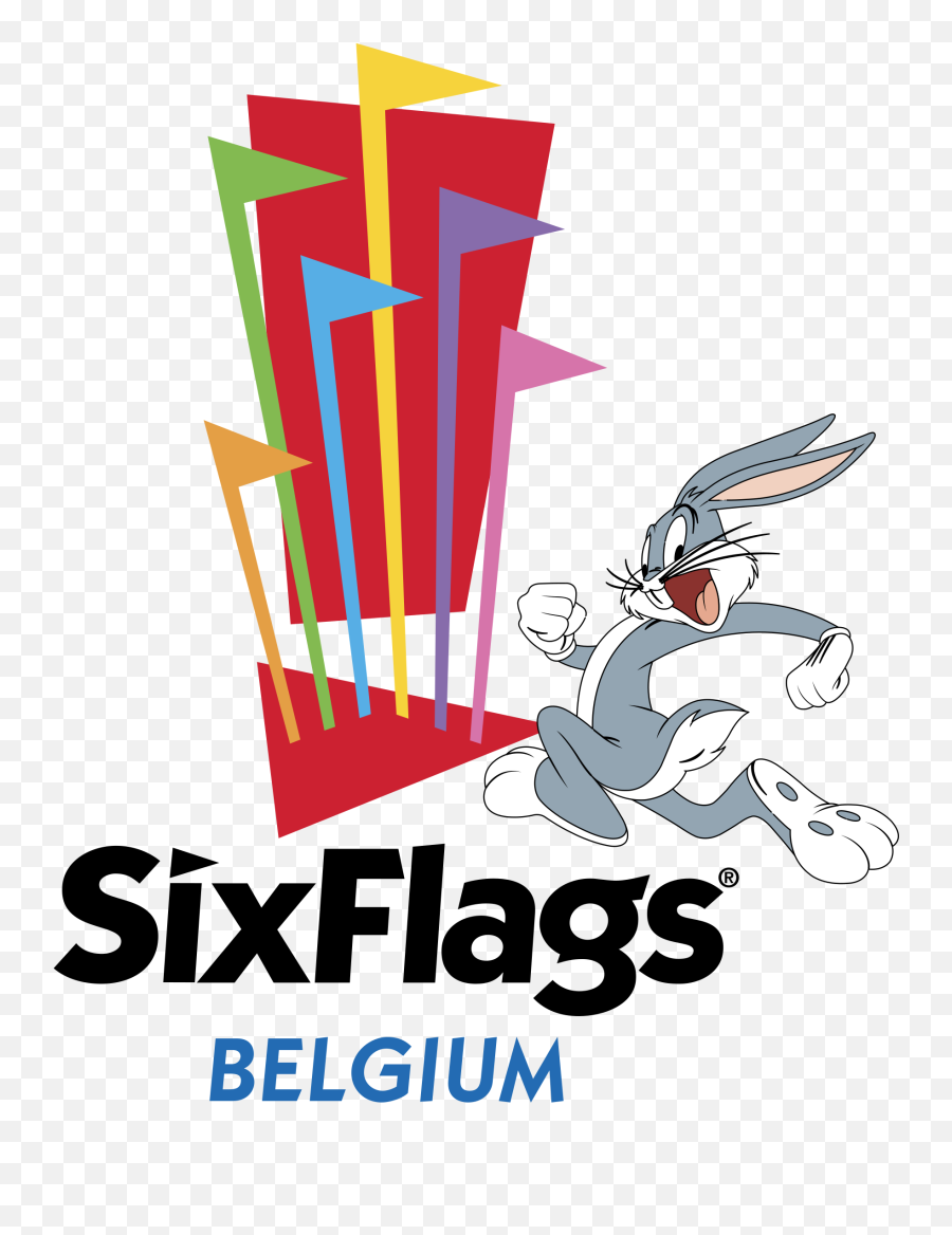 Six Flags Belgium Logo Png Transparent - Six Flags Darien Lake Six Flags Rockin Drive In Laser Light Spectacular Emoji,Six Flags Logo