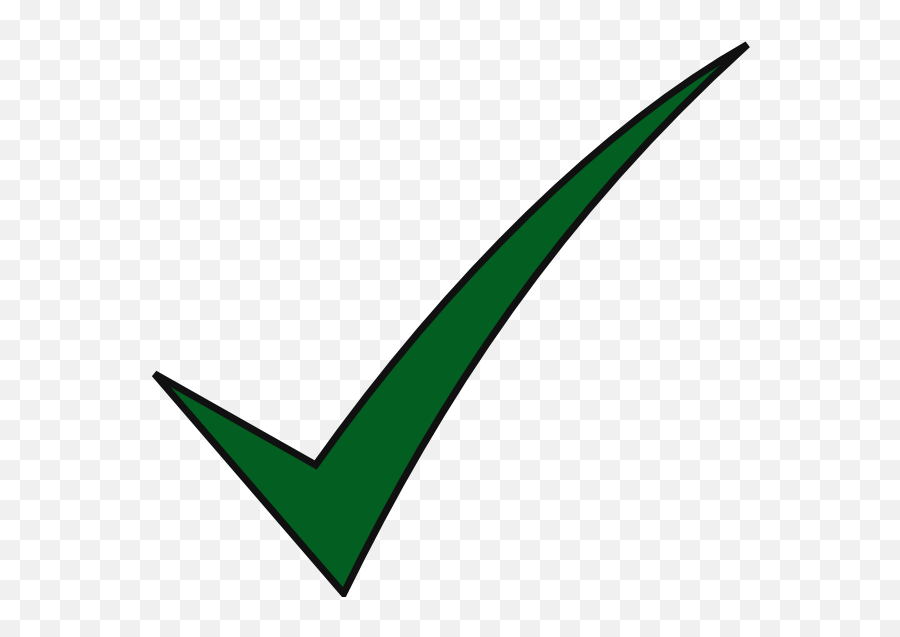 Green Check Mark Clip Art - Dark Green Check Mark Emoji,Check Mark Clipart