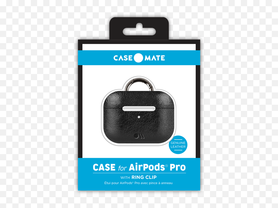 Case - Mate Leather Case For Apple Airpods Pro Black Solid Emoji,Airpods Transparent Background